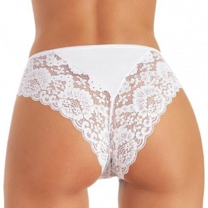 Slip Jadea da donna con retro in pizzo cotone modal elastico 789 elasticizzato