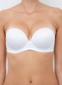 Reggiseno donna fascia balconcino super push up più 2 taglie Lormar Double Extra