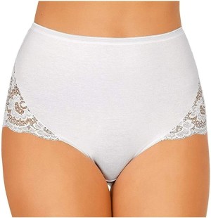 Slip culotte maxi vita alta elasticizzato da donna e in cotone elastico Jadea 07